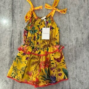 Zimmermann Kids Mango Floral Romper Size 2